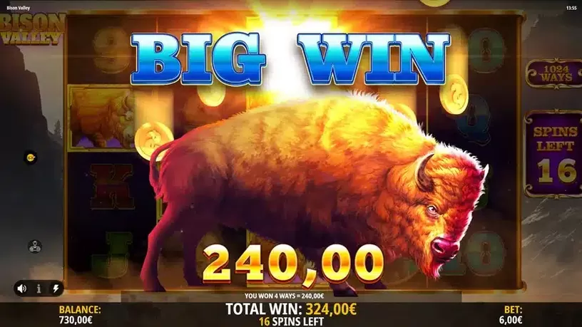 Bison Valley slot screenshot 6