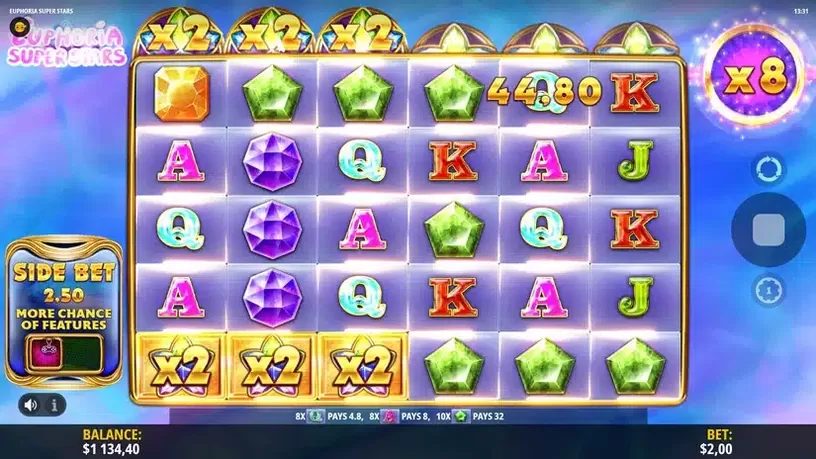 Euphoria Super Stars slot screenshot 6