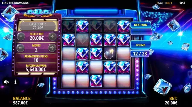 Find The Diamonds slot screenshot 3