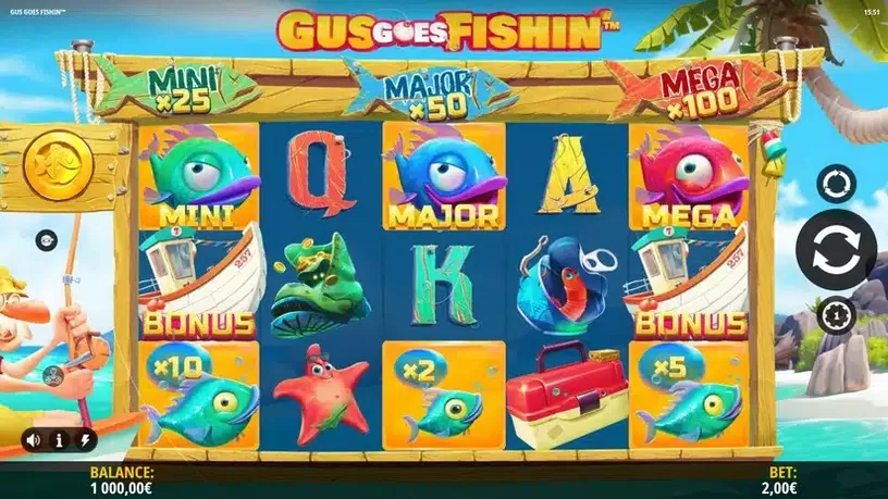 Gus Goes Fishin’ slot screenshot 1