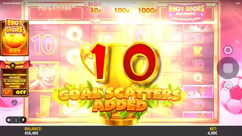 Hot Shots Megaways slot screenshot 3