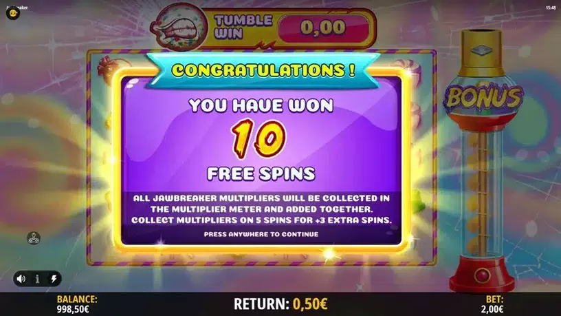 Jawbreaker slot screenshot 3
