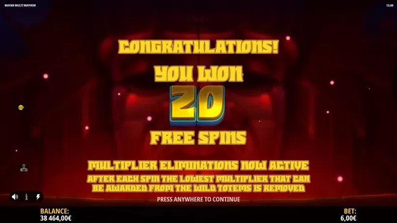 Mayan Multi Mayhem slot screenshot 5