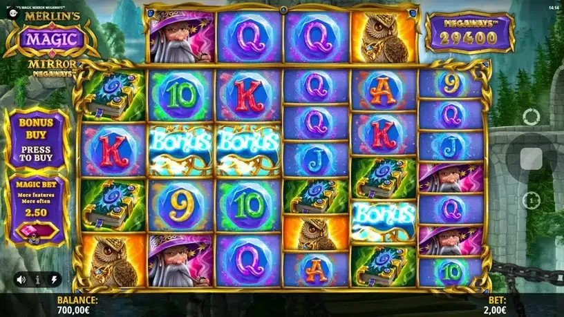 Merlin’s Magic Mirror Megaways slot screenshot 2
