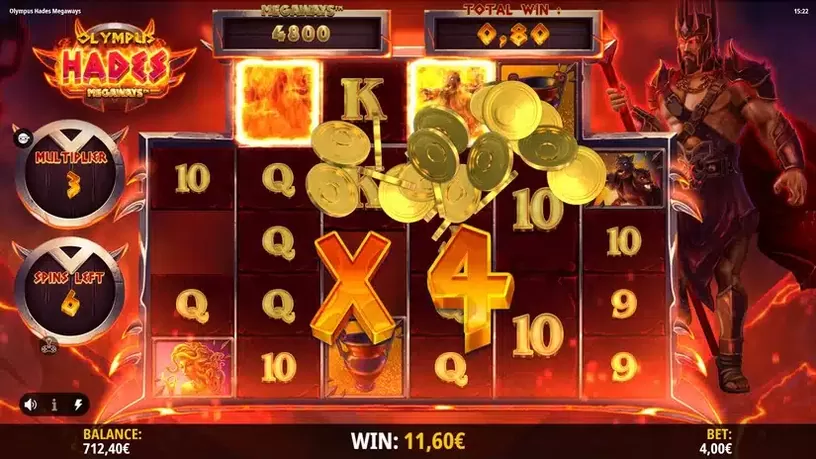 Olympus Hades Megaways slot screenshot 5