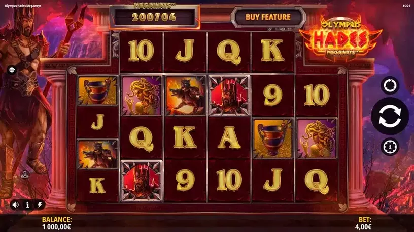 Olympus Hades Megaways slot screenshot 1