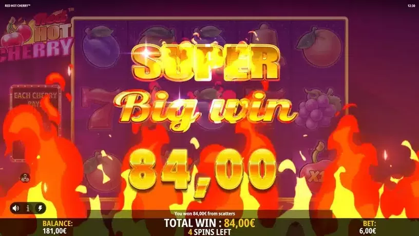 Red Hot Cherry slot screenshot 6