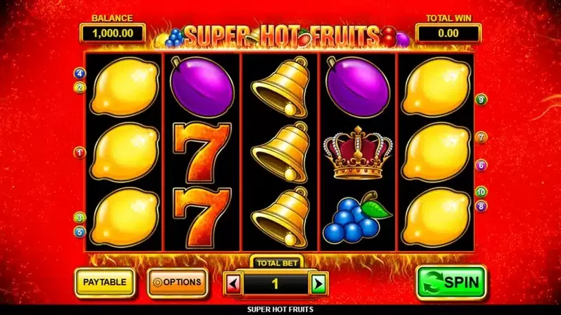 Super Hot Fruits slot screenshot 1