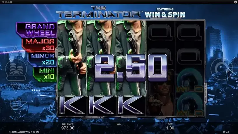 The Terminator Win & Spin slot screenshot 3