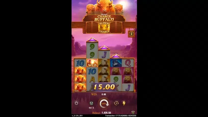 Ascent Charge Buffalo slot screenshot 2