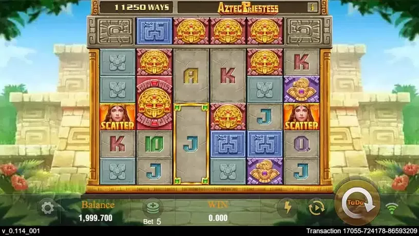 Aztec Priestess slot screenshot 1