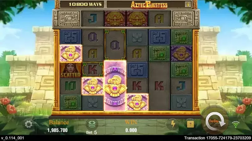 Aztec Priestess slot screenshot 4