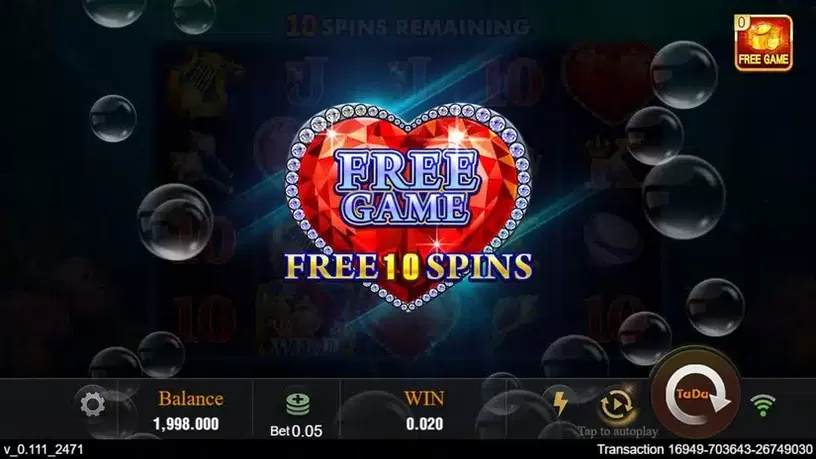 Bubble Beauty slot screenshot 3