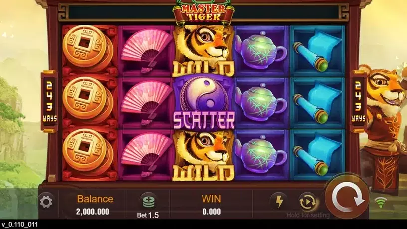 Master Tiger slot screenshot 1