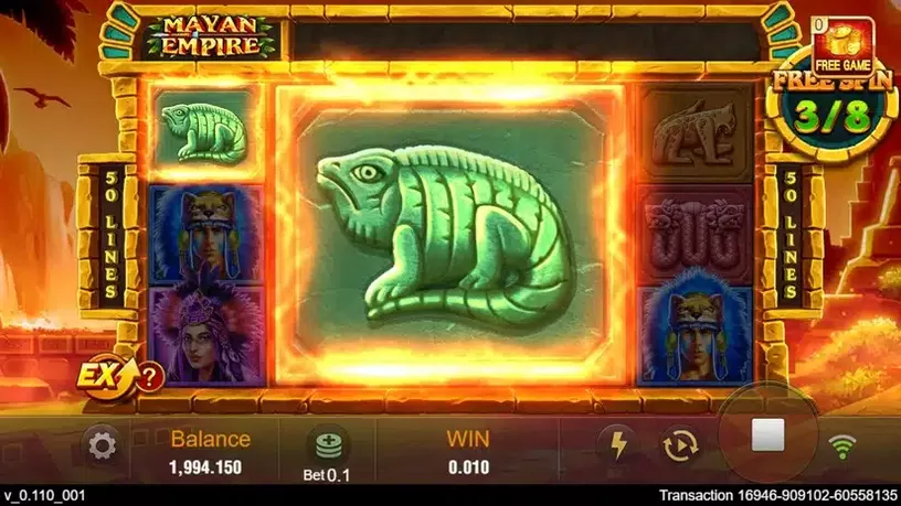 Mayan Empire slot screenshot 5