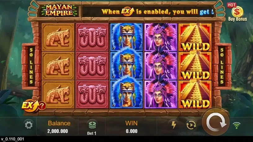 Mayan Empire slot screenshot 1