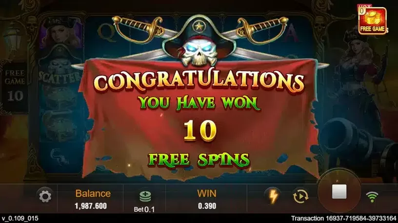 Pirate Queen slot screenshot 4