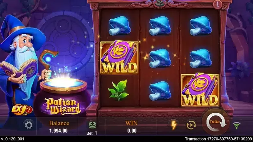 Potion Wizard slot screenshot 2