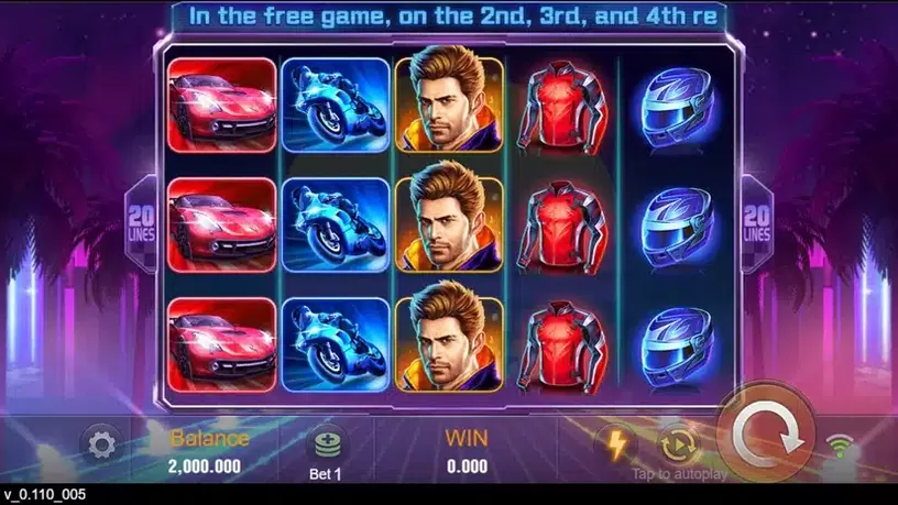 Wild Racer slot screenshot 1