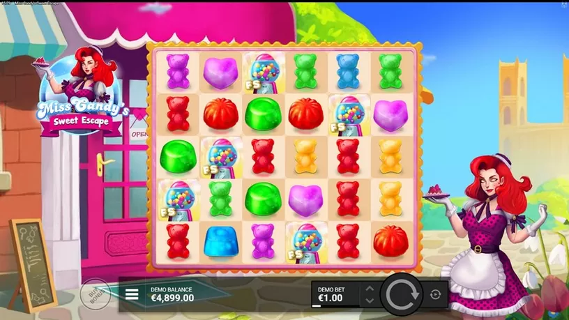 Miss Candy’s Sweet Escape slot screenshot 2