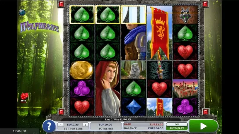 Wolf heart slot screenshot 2