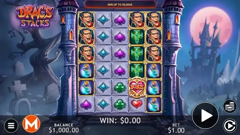 Drac’s Stacks slot screenshot 1