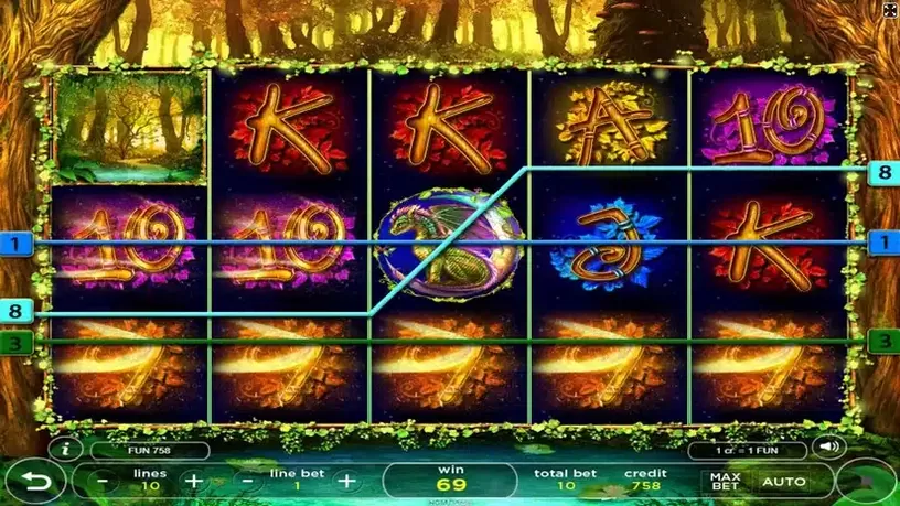Forest Queen Deluxe slot screenshot 4