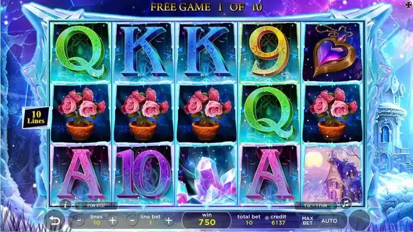 Frozen Diamonds slot screenshot 4