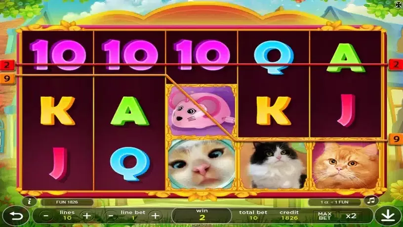 Funny Cats slot screenshot 4