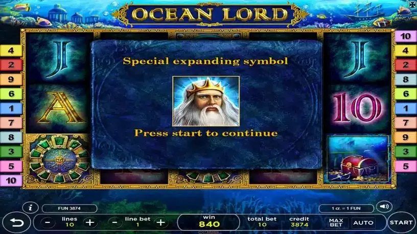 Ocean Lord slot screenshot 3