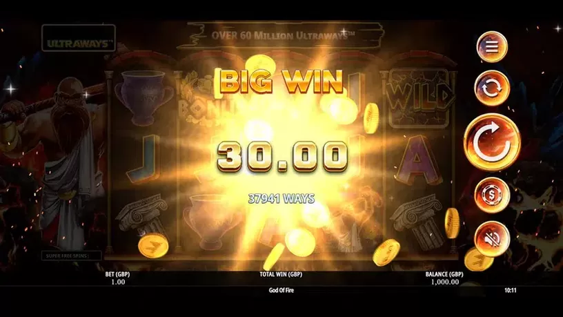 God of Fire slot screenshot 7
