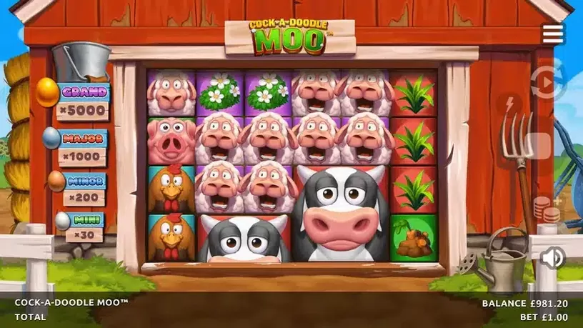 Cock-A-Doodle Moo slot screenshot 3