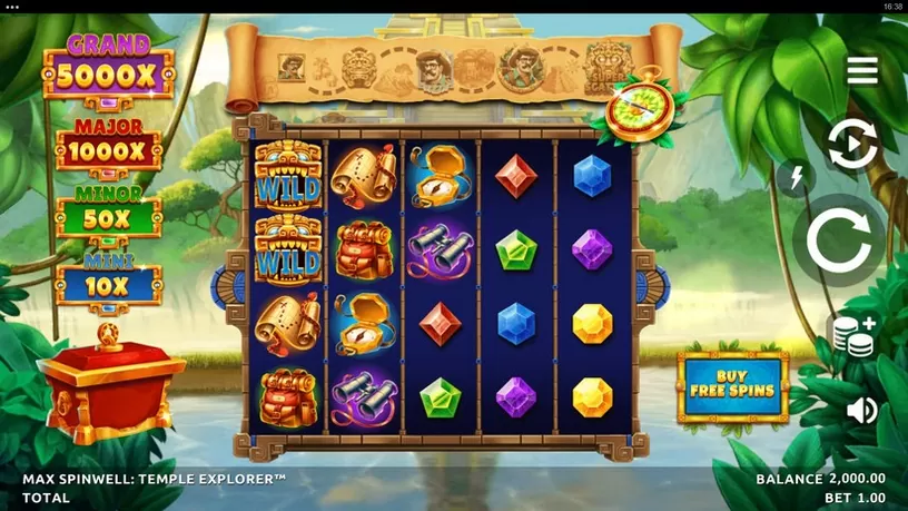 Max Spinwell Temple Explorer slot screenshot 1