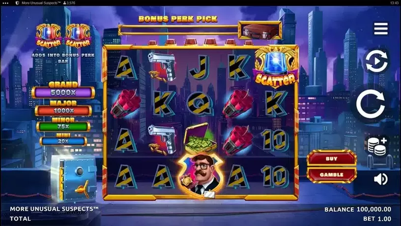 More Unusual Suspects slot screenshot 1