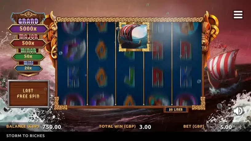 Storm to Riches slot screenshot 4
