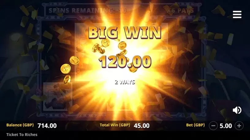 Ticket to Riches slot screenshot 10