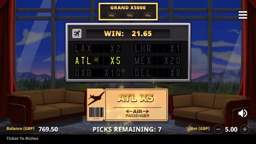 Ticket to Riches slot screenshot 6