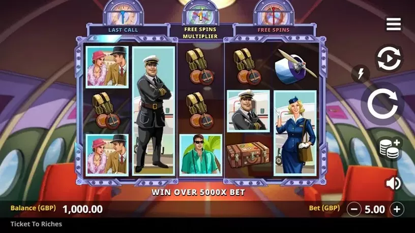 Ticket to Riches slot screenshot 1