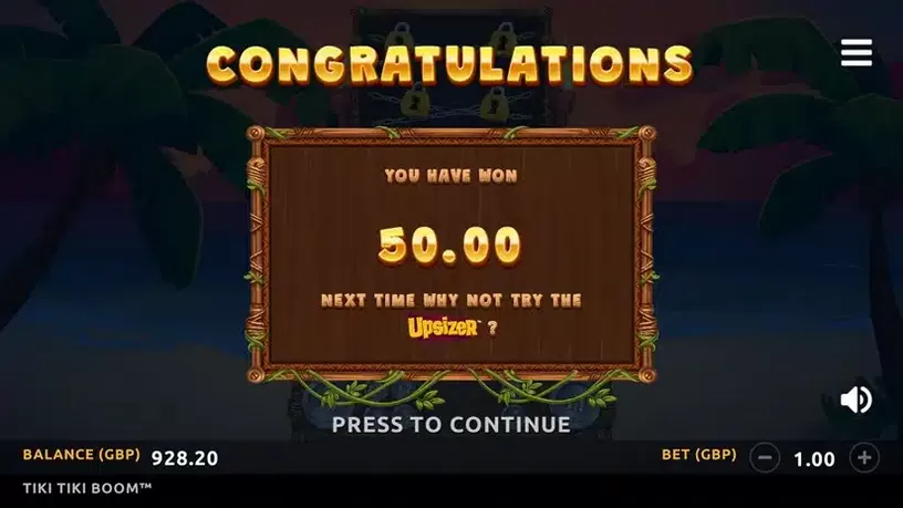 Tiki Tiki Boom slot screenshot 7