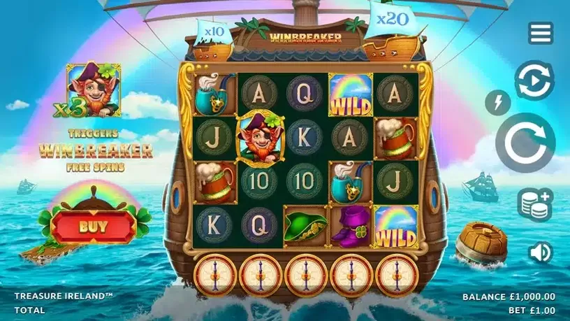 Treasure Ireland slot screenshot 1