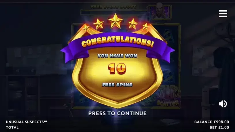Unusual Suspects slot screenshot 3