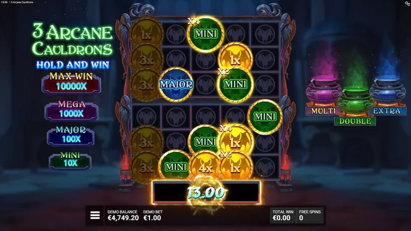 3 Arcane Cauldrons slot screenshot 5