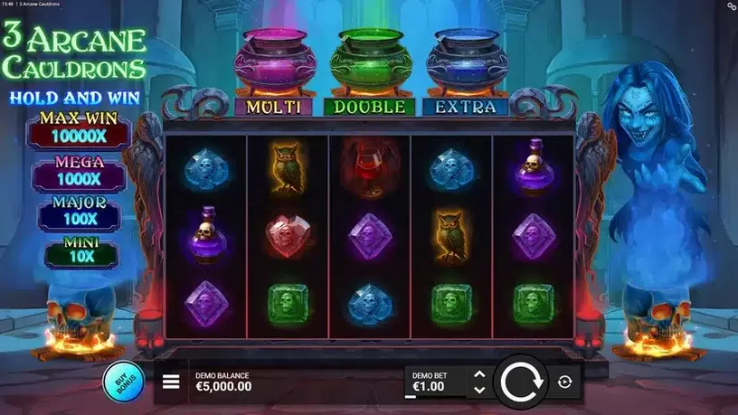3 Arcane Cauldrons slot screenshot 1