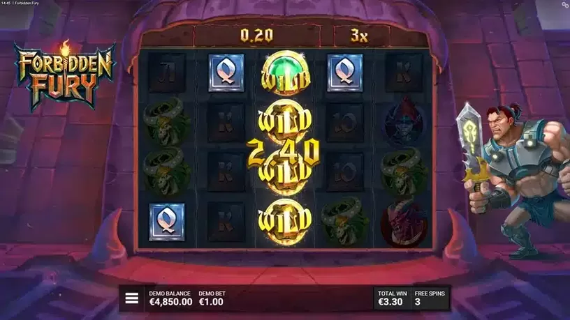 Forbidden Fury slot screenshot 5