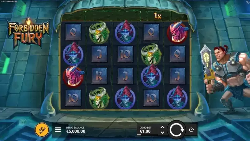 Forbidden Fury slot screenshot 1