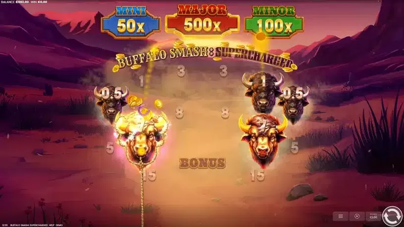 Buffalo Smash: Supercharged slot screenshot 4