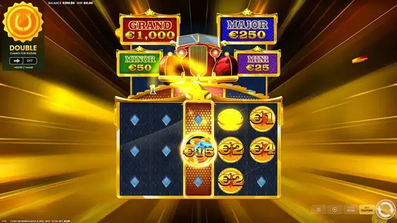 Cash on Wheels Hold & Win slot screenshot 4