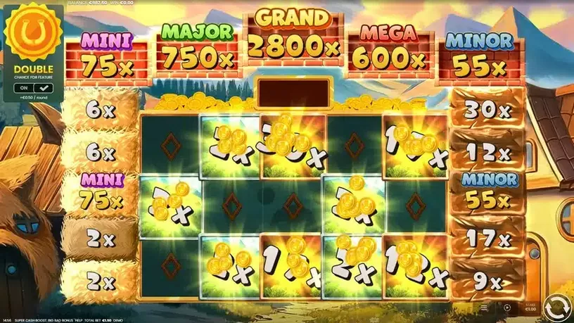 Super Cash Boost Big Bad Bonus slot screenshot 5