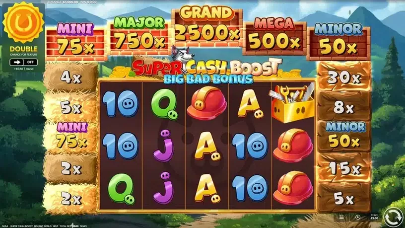 Super Cash Boost Big Bad Bonus slot screenshot 1