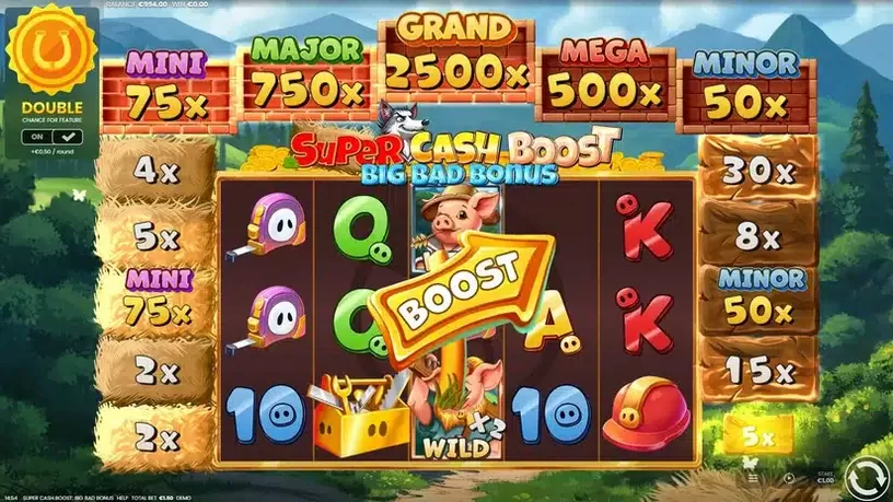 Super Cash Boost Big Bad Bonus slot screenshot 2